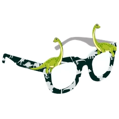 Brontosaurus Dinosaur Theme Party Glasses